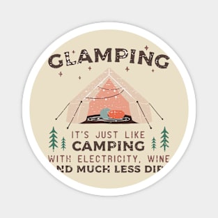 Glamping Shirt Magnet